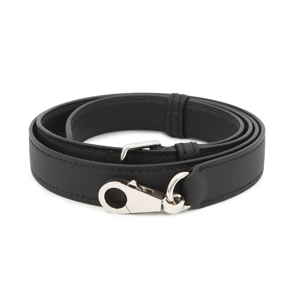 HERMES Bandouliere Black Swift Leather