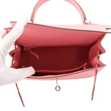 将图像加载到图库查看器中，HERMES Kelly Sellier Rose Confetti Epsom Size 25
