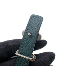 将图像加载到图库查看器中，HERMES Belt buckle 《Bubble》 &amp; Reversible Sesame/Vert Chypre Swift Leather Epsom Size 75
