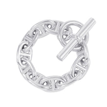 将图像加载到图库查看器中，HERMES Chaine d'Ancre Bracelet 10 frames Size TGM SV925
