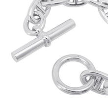 将图像加载到图库查看器中，HERMES Chaine d'Ancre Bracelet 10 frames Size TGM SV925
