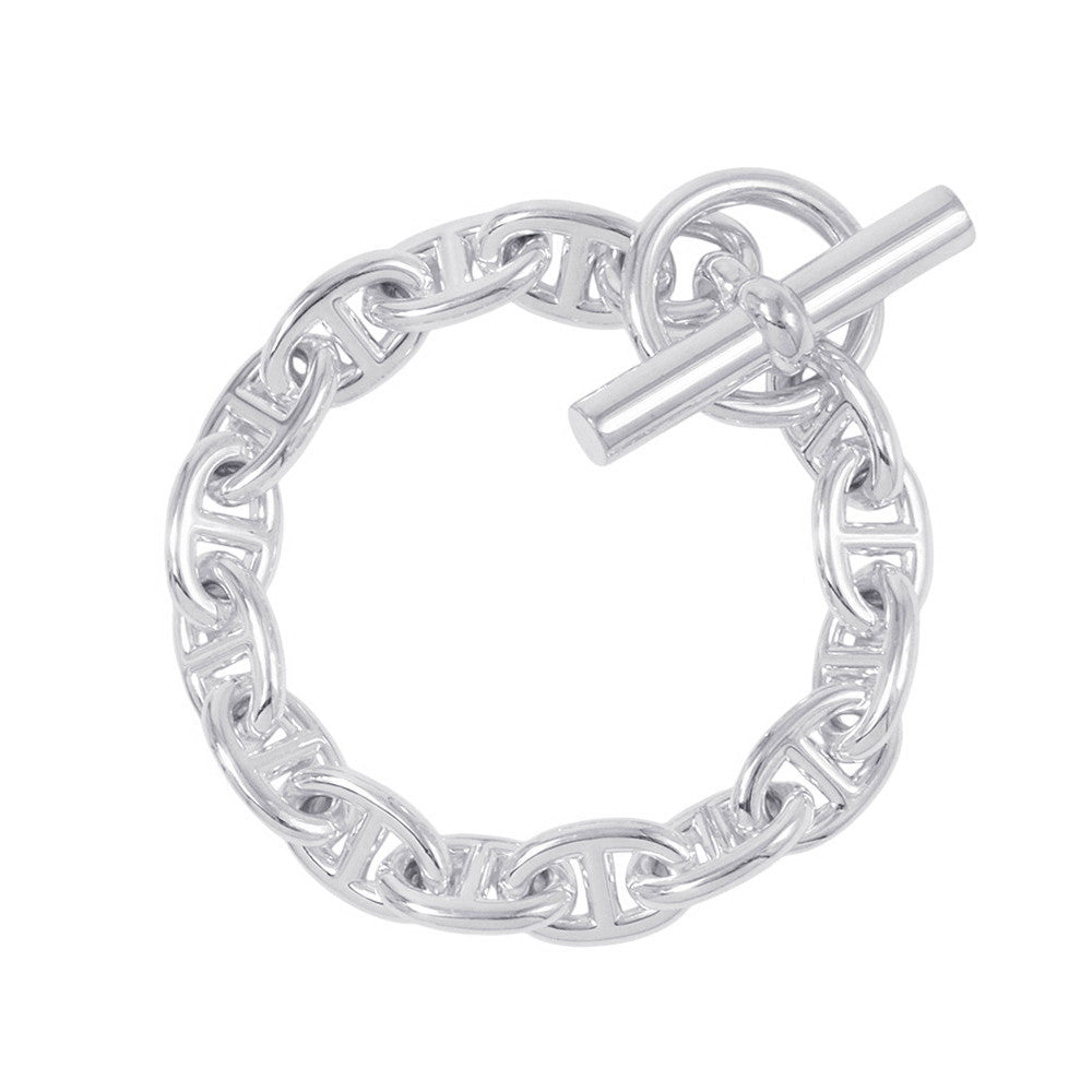 HERMES Chaine d'Ancre Bracelet 15 frames Size PM SV925