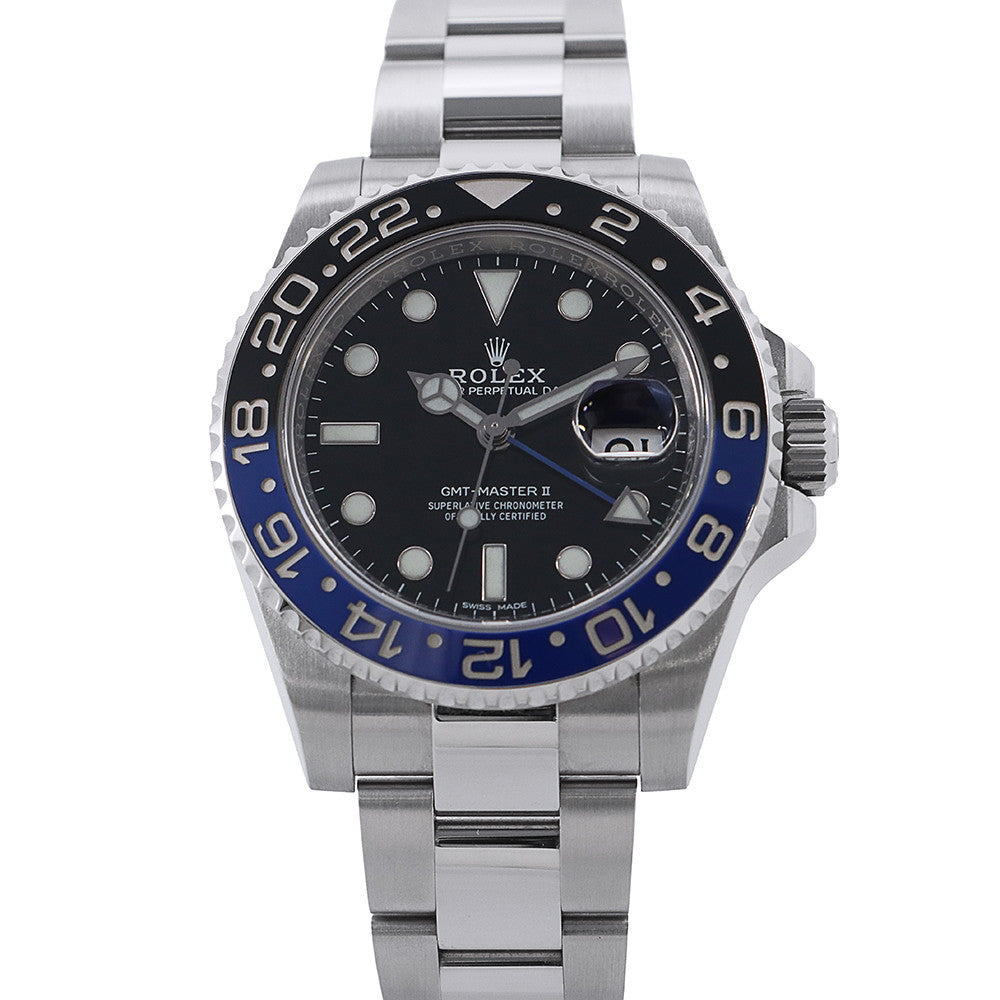 ROLEX GMT MasterII W40mm Stainless Steel Black Dial116710BLNR