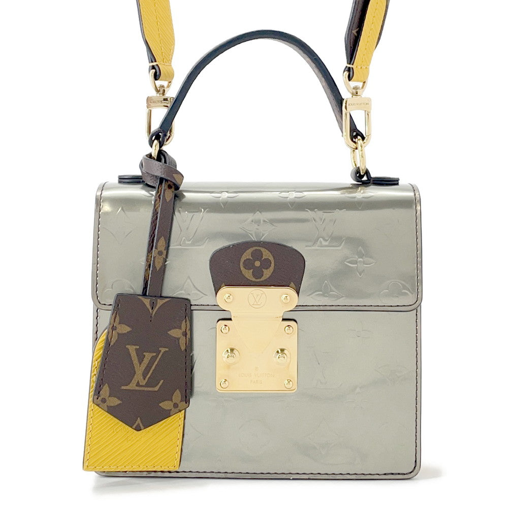 LOUIS VUITTON Spring street Silver/Tassili YellowM90376 Monogram Vernis Leather Epi Leather Monogram Size PM