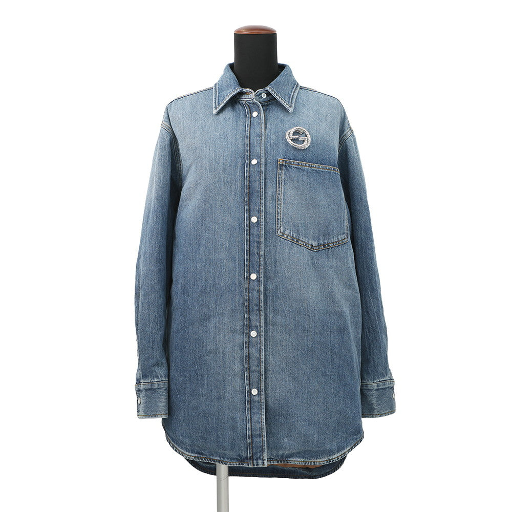 GUCCI DenimJacket Size 38 Blue772882 Cotton100%