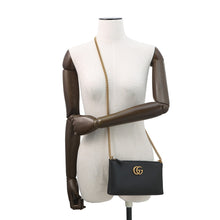 Load image into Gallery viewer, GUCCI Shoulder Bag GG Marmont Black779795 Leather
