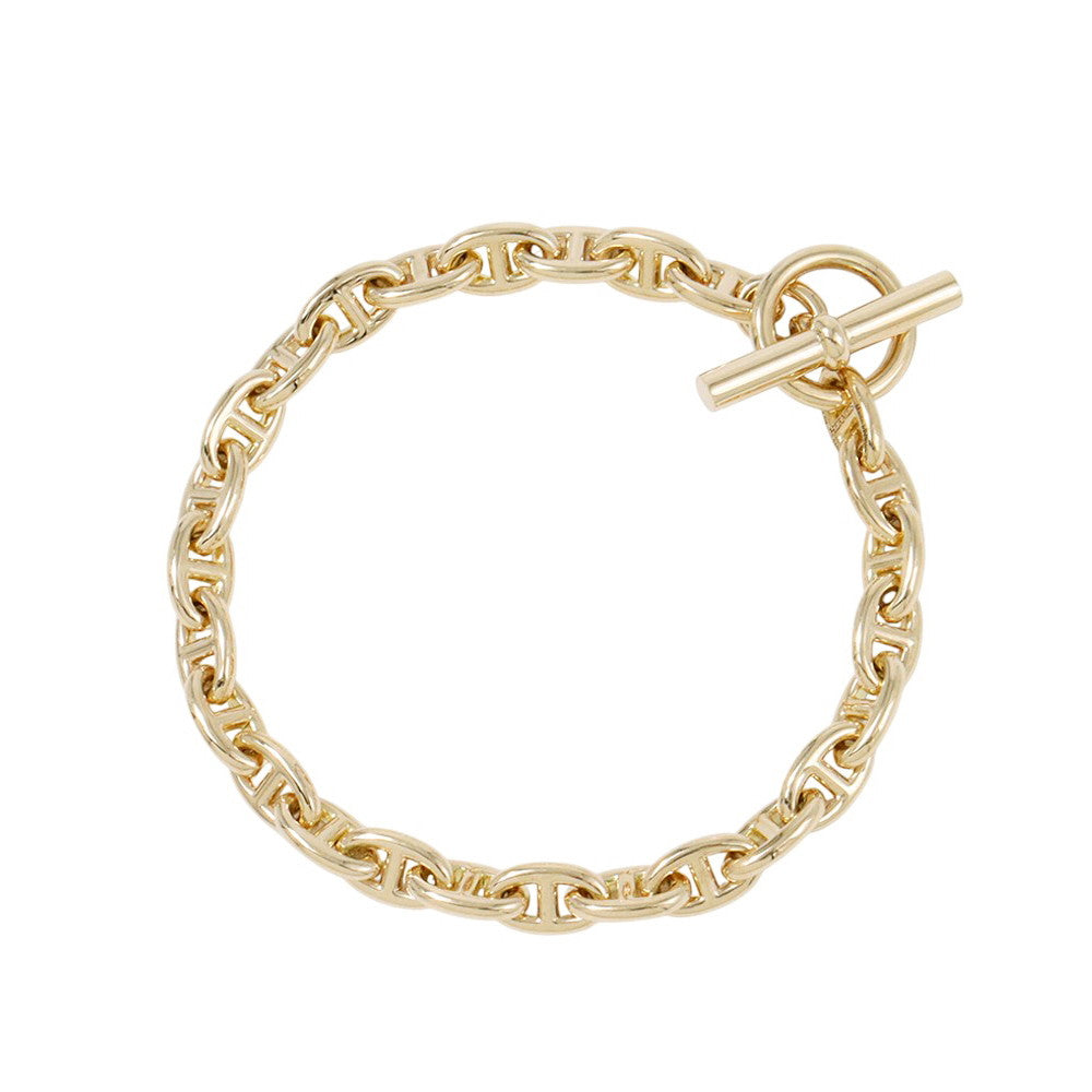 HERMES Chaine d'Ancre Bracelet Size TPM/26 frames 18K Yellow Gold