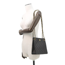 Load image into Gallery viewer, CHANEL Matelasse Mini Tote Bag Black Lambskin
