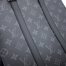 将图像加载到图库查看器中，LOUIS VUITTON Sac Plat NoirM46456 Monogram Eclipse
