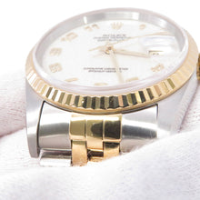 Load image into Gallery viewer, ROLEX Datejust W36mm Stainless Steel K18YG Ivory Computer Dial16233
