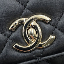 Load image into Gallery viewer, CHANEL Top Handle Mini Flap Bag BlackAS4654 Lambskin
