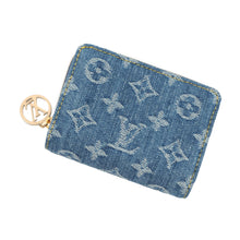 将图像加载到图库查看器中，LOUIS VUITTON Portefeuille Roux Japan Limited Edition Blue DenimM83160 Monogram Denim/LV Remix
