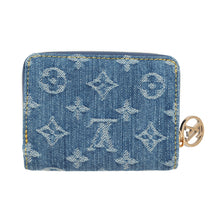 将图像加载到图库查看器中，LOUIS VUITTON Portefeuille Roux Japan Limited Edition Blue DenimM83160 Monogram Denim/LV Remix
