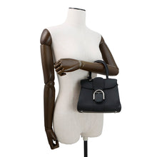 将图像加载到图库查看器中，Delvaux Brillon 2wayBag BlackAA0406AAU099ZPA Calf Leather Size Mini
