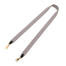 Load image into Gallery viewer, HERMES Bandouliere Sangle Cordage Vert Fonce/Black/Rose Darling Swift Leather Canvas Size 1&quot;/44.1&quot;
