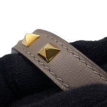 Load image into Gallery viewer, HERMES Mini Dog Carre Bandouliere Etoupe Swift Leather Size 0.6&quot;/75㎝
