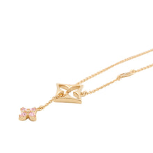 将图像加载到图库查看器中，LOUIS VUITTON Necklace Flower Gram Strass GoldM03246
