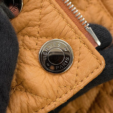 Load image into Gallery viewer, HERMES Leather bomber jacket Size 36 Light brown Deer Leather Shearling
