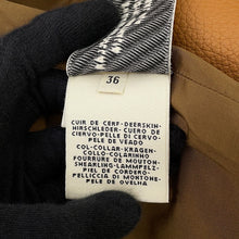 Load image into Gallery viewer, HERMES Leather bomber jacket Size 36 Light brown Deer Leather Shearling
