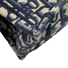 Load image into Gallery viewer, Dior Oblique Embroidery Book Tote Navy/BeigeM1265ZRIW Canvas Size Small
