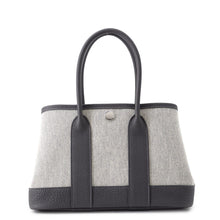 将图像加载到图库查看器中，HERMES Neo Garden Ardoise/Ecru Toile H Viking Negonda Leather Size 23
