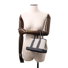 将图像加载到图库查看器中，HERMES Neo Garden Ardoise/Ecru Toile H Viking Negonda Leather Size 23
