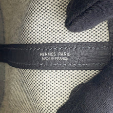 将图像加载到图库查看器中，HERMES Neo Garden Ardoise/Ecru Toile H Viking Negonda Leather Size 23
