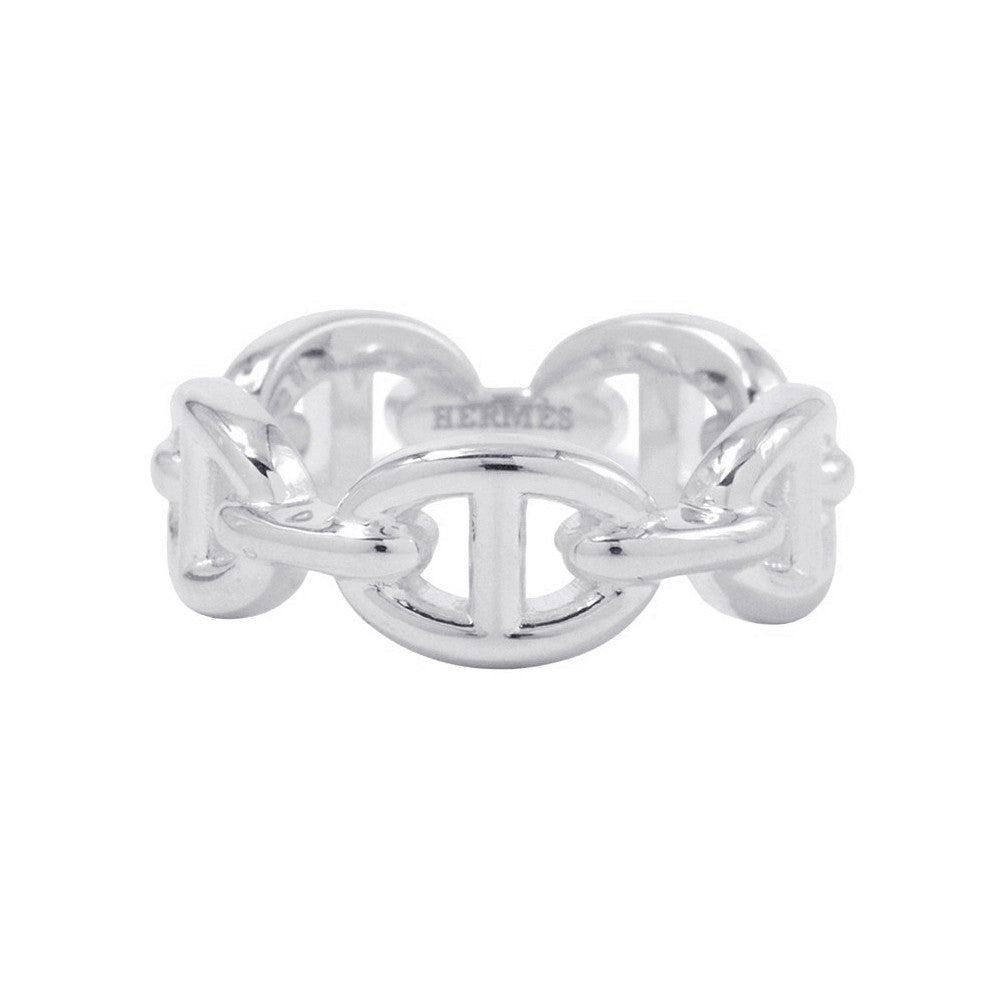 HERMES Chaine d'Ancre Anchene Ring Size PM/51/#11 SV925
