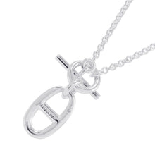 将图像加载到图库查看器中，HERMES Chaine d&#39;Ancre Amulette Necklace SV925
