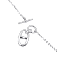 将图像加载到图库查看器中，HERMES Chaine d&#39;Ancre Amulette Necklace SV925
