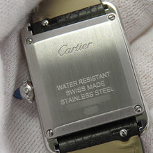将图像加载到图库查看器中，CARTIER Tank mast SM H29.5mm×W22mm Stainless Steel Leather Silver DialWSTA0042
