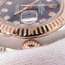 Load image into Gallery viewer, ROLEX Lady-Datejust W28mm Stainless Steel K18PG Aubergine Dial279171G
