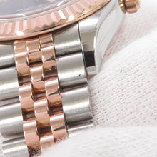 Load image into Gallery viewer, ROLEX Lady-Datejust W28mm Stainless Steel K18PG Aubergine Dial279171G
