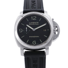 将图像加载到图库查看器中，PANERAI Luminor Marina 1950 3 Days W44mm Stainless Steel Rubber Black DialPAM00312
