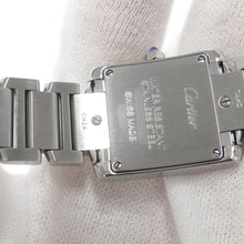 将图像加载到图库查看器中，CARTIER Tank Francaise SM H25mm×W20mm Stainless Steel Ivory DialW4TA0008
