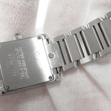 将图像加载到图库查看器中，CARTIER Tank Francaise SM H25mm×W20mm Stainless Steel Ivory DialW4TA0008
