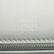 将图像加载到图库查看器中，HERMES Kelly Sellier Ecru/Blue Gacier Toile H Swift Leather Size 28
