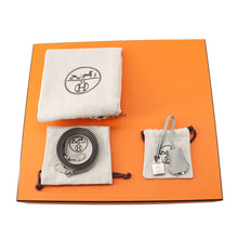 将图像加载到图库查看器中，HERMES Kelly Sellier Ecru/Blue Gacier Toile H Swift Leather Size 28
