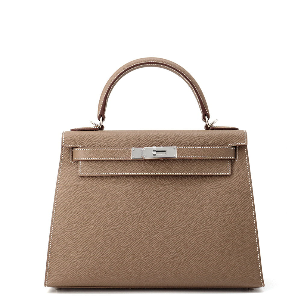 HERMES Kelly Sellier Etoupe Epsom Size 28