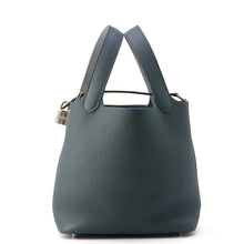 Load image into Gallery viewer, HERMES Picotin Lock Eclat Vert Mangrove/Guripantan Taurillon Clemence Swift Leather Size PM
