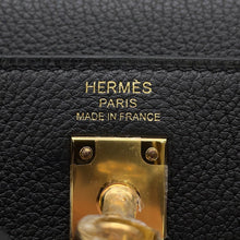 将图像加载到图库查看器中，HERMES Kelly Retourne sewing Black Togo Leather Size 25
