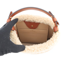 Load image into Gallery viewer, Delvaux Bread Bucket Handbag Brown/BeigeAA0607BRZ0 Leather Shearling Size Mini
