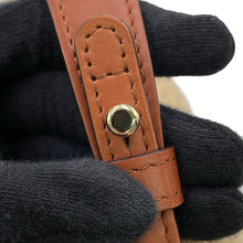 Load image into Gallery viewer, Delvaux Bread Bucket Handbag Brown/BeigeAA0607BRZ0 Leather Shearling Size Mini
