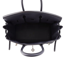 将图像加载到图库查看器中，HERMES Birkin Blue Nuit Togo Leather Size 25
