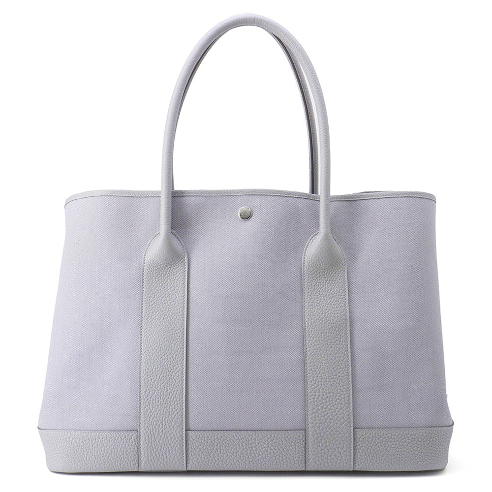 HERMES Neo Garden Voyage Green PantanH086717CK Toile Offiche Negonda Leather Size 41