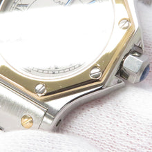 将图像加载到图库查看器中，CARTIER Santos Octagon SM W25mm Stainless Steel K18YG Ivory DialW2001683
