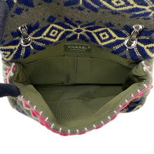 Load image into Gallery viewer, CHANEL CC Logo Knit Shoulder Bag Khaki/MulticolorA90848 Knit Size 25
