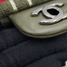 Load image into Gallery viewer, CHANEL CC Logo Knit Shoulder Bag Khaki/MulticolorA90848 Knit Size 25
