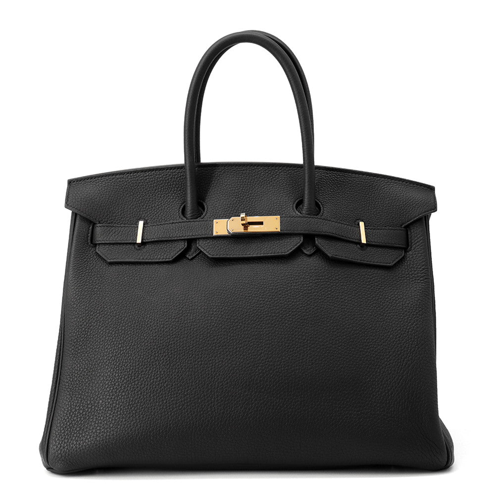 HERMES Birkin Black Togo Leather Size 35