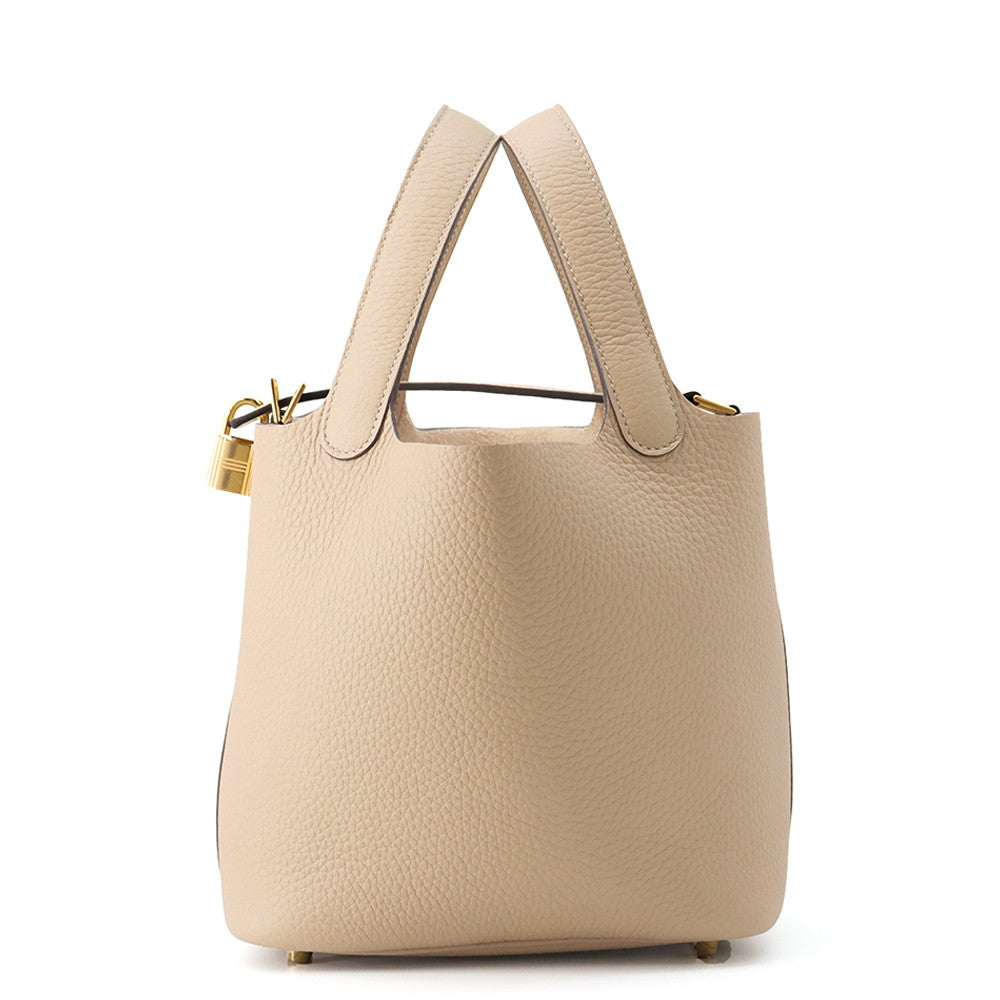 HERMES Picotin Lock Trench Taurillon Clemence Size PM